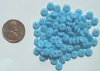 100 2x6mm Opaque Light Blue Rondelle Beads